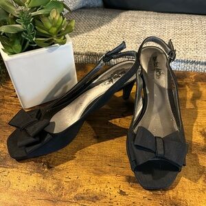 Coach Peep Toe Sling Back Heels